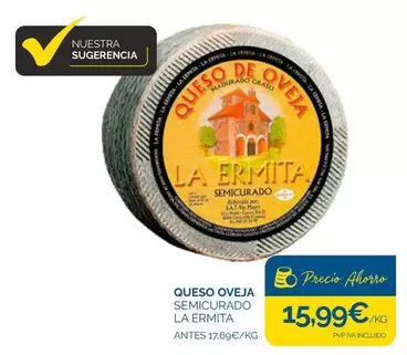 La Ermita - Queso Oveja Semicurado