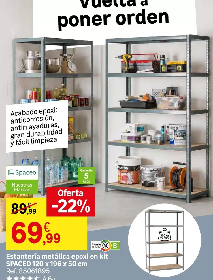 Axton - Estantería Metálica Epox En Kit