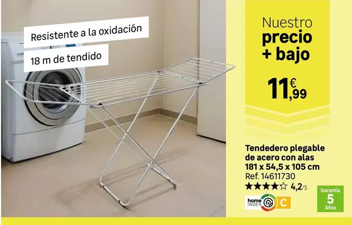 home - Tendedero Plegable De Acero Con Alas