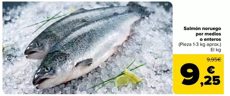Salmon Noruego Por Medios O Enteros