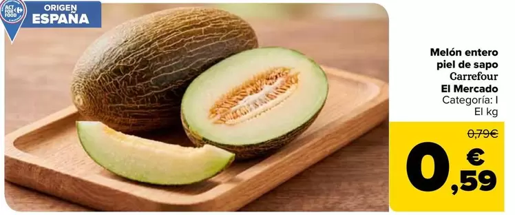 Carrefour - Melón Entero Piel De Sapo El Mercado