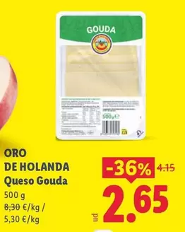 Oro De Holanda - Queso Gouda