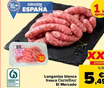 Carrefour - Longaniza Blanca Fresca El Mercado