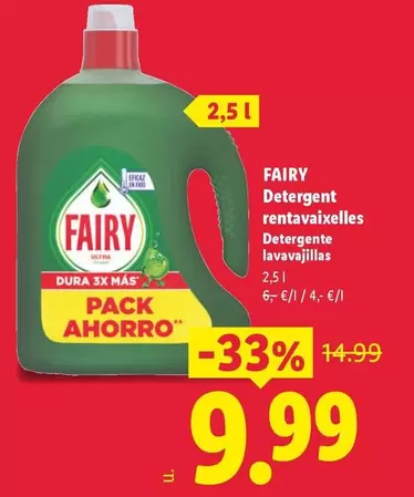 Fairy - Detergent Rentavaixelles