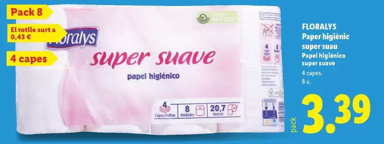 Floralys - Paper Higiènic Super Suau