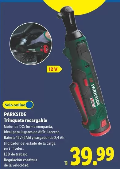 Parkside - Trinquete Recargable