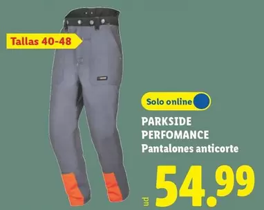 Parkside - Performance Pantalones Anticorte