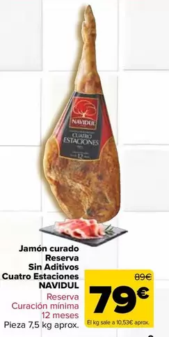 Navidul - Jamon Curado Reserva Sin Aditivos Cuatro Estaciones