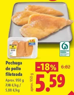 Pechuga De Pollo Fileteada