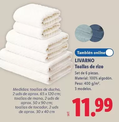Livarno - Toallas De Rizo