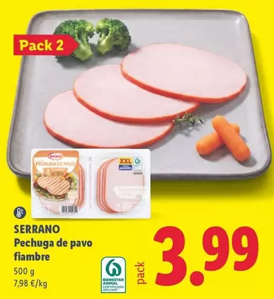 Serrano - Pechuga De Pavo Fiambre