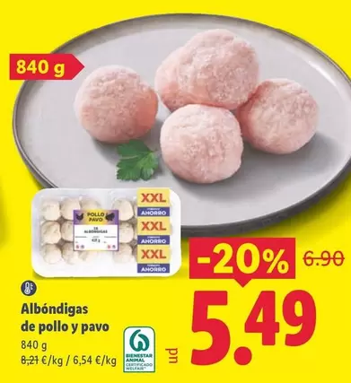 Albondigas De Pollo Y Pavo