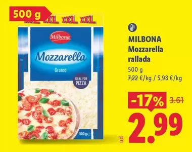 Milbona - Mozzarella Rallada
