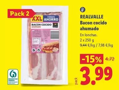 Realvalle - Bacon Cocido Ahumado