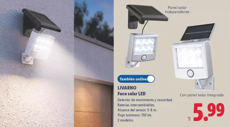 Livarno - Foco Solar Led