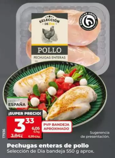 Seleccion De Dia - Pechugas Enteras De Pollo 