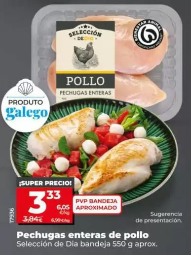 Seleccion De Dia - Pechugas Enteras De Pollo