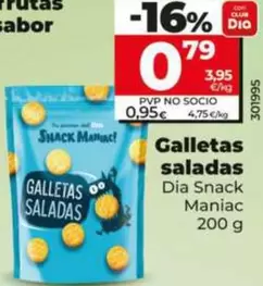 Dia Snack Maniac - Galletas Saladas