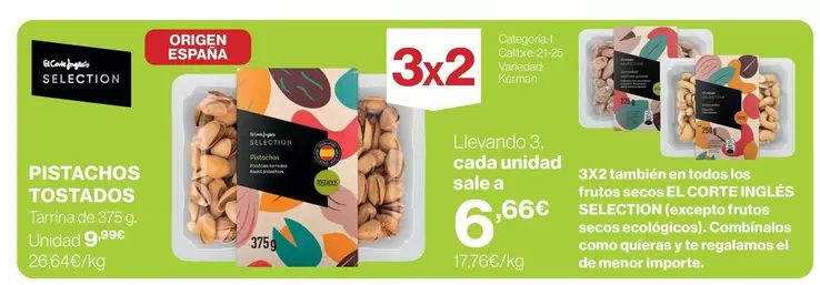 El Corte Inglés - Pistachos Tostados