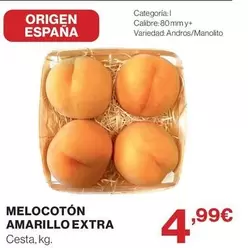 Melocoton Amarillo Extra