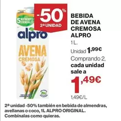 Alpro - Bebida De Avena Cremosa