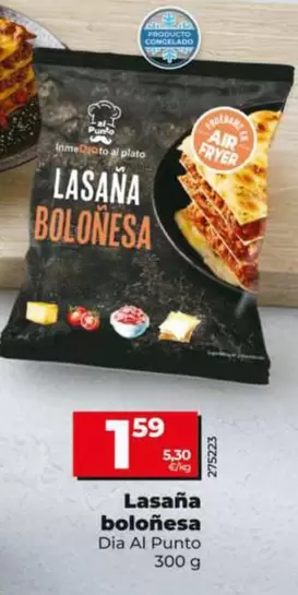 Dia Al Punto - Lasaña Boloñesa 