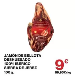 Sierra De Jerez - Jamón De Bellota Deshuesado 100% Ibérico