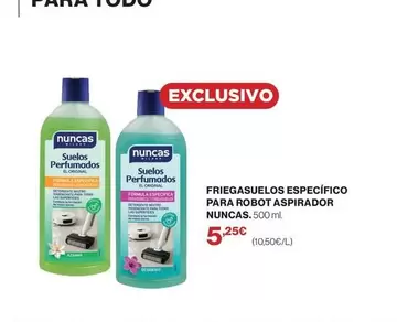 Nuncas - Friegasuelos Especifico Para Robot Aspirador