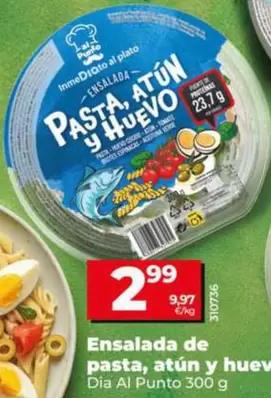Dia Al Punto - Ensalada De Pasta, Atún Y Huevo