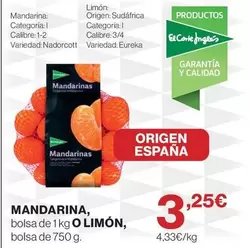 origen - Mandarina, Bolsa De 1kg O Limón