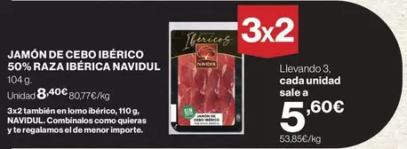 Navidul - Jamón De Cebo Ibérico 50% Raza Ibérica