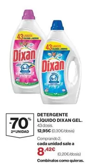 Dixan - Detergente Líquido Gel