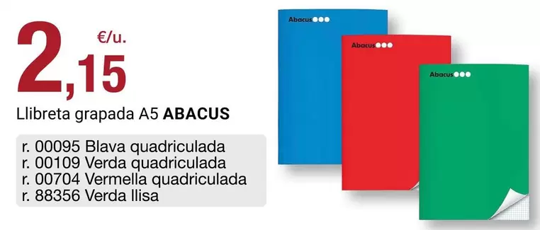 abacus - Llibreta grapada A5