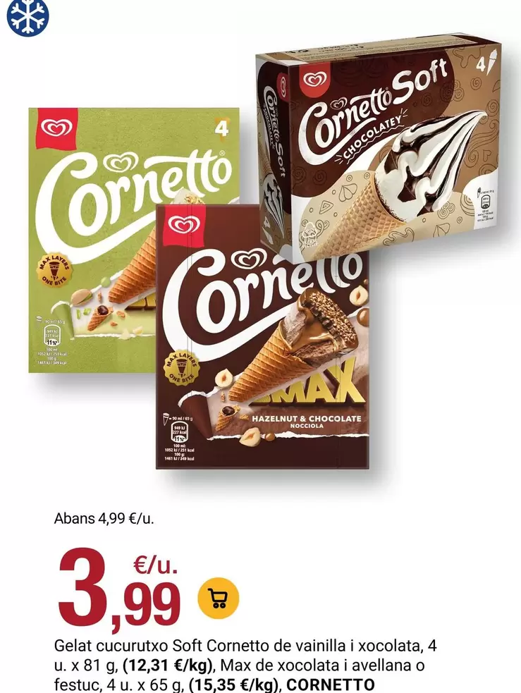 cornetto - Gelat Cacuruto