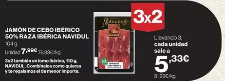 Navidul - Jamón De Cebo Ibérico 50% Raza Ibérica
