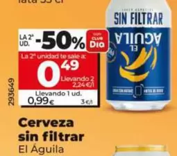 El Águila - Cerveza Sin Filtrar