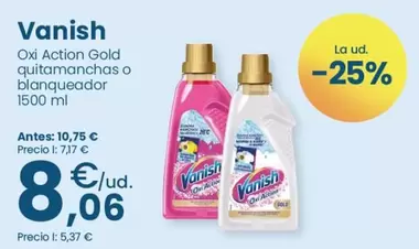 Vanish - Oxi Action Gold Quitamanchas O Blanqueador