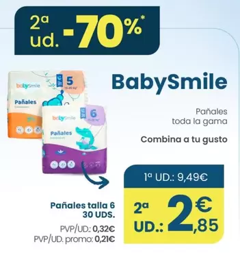 BabySmile - Pañales Talla 6