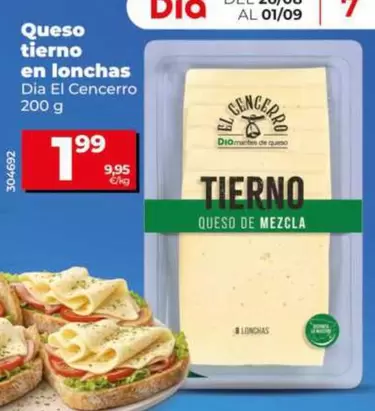 Dia El Cencerro - Queso Tierno En Lonchas