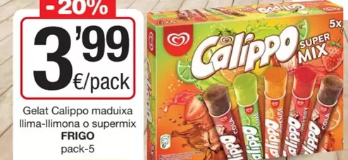 Frigo - Calippo Gelat Maduixa Lima-Limona O Supermix