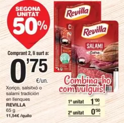 Revilla - Xorico, Salsitxó O Salami Tradición En Llenques