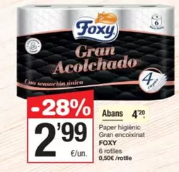 Foxy - Paper Higiènic Gran Encoixinat