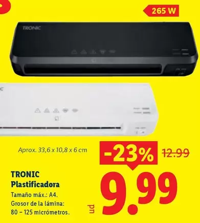 Tronic - Plastificadora
