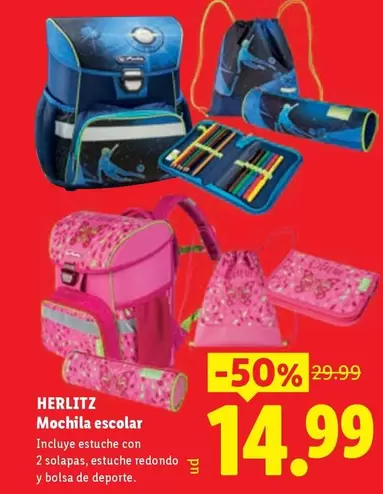 Herlitz - Mochila Escolar