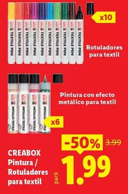 Creabox - Pintura / Rotuladores Para Textil