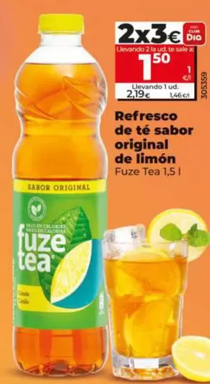 Fuze Tea - Refresco De Té Sabor Original De Limón