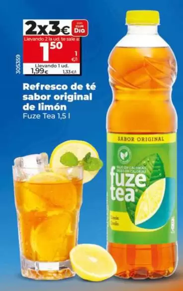Fuze Tea - Refresco De Té Sabor Original De Limón