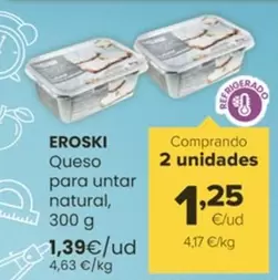 eroski - Queso Para Untar Natural