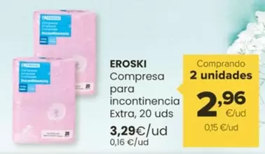 eroski - Compresa Para Incontinencia Extra