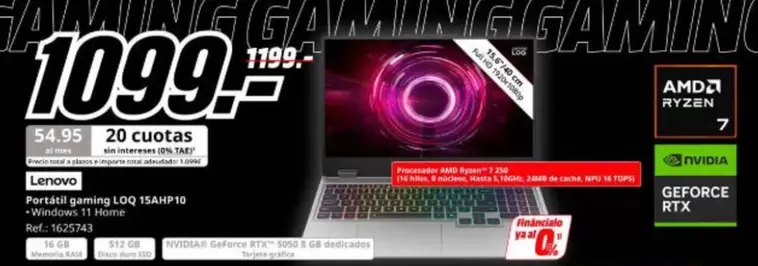 gaming - Galaxy Tvc 20 Cuotas